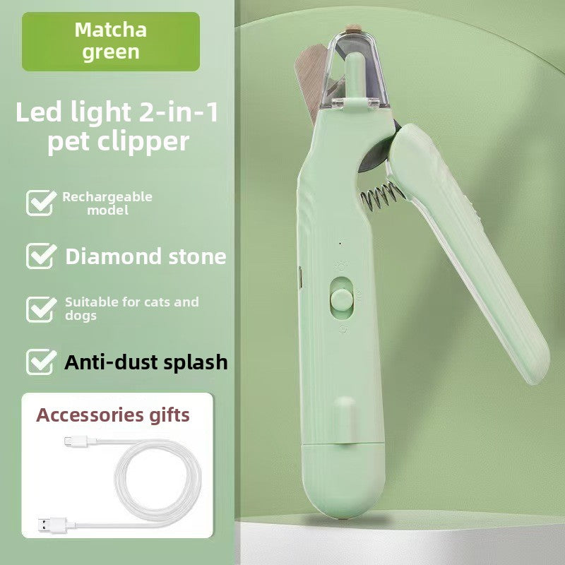 4-in-1 Electric Pet Grooming Kit – Quiet Trimmer, Clippers & Nail Grinder for Dogs & Cats