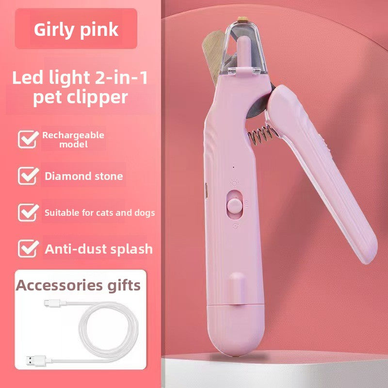 4-in-1 Electric Pet Grooming Kit – Quiet Trimmer, Clippers & Nail Grinder for Dogs & Cats