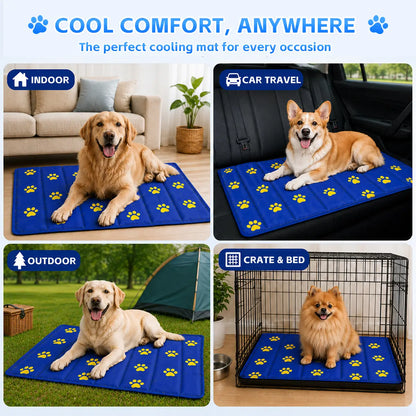 Non-Toxic Gel Self-Cooling Pet Mat for Dogs & Cats, Easy to Clean, Cool Bedroom Stuff