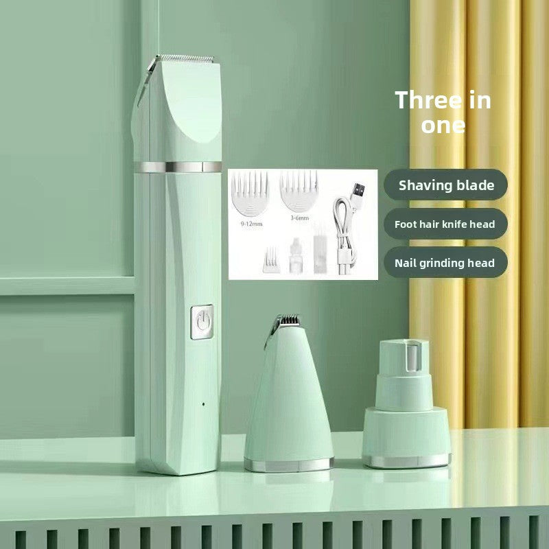 4-in-1 Electric Pet Grooming Kit – Quiet Trimmer, Clippers & Nail Grinder for Dogs & Cats