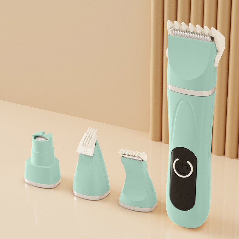 4-in-1 Electric Pet Grooming Kit – Quiet Trimmer, Clippers & Nail Grinder for Dogs & Cats