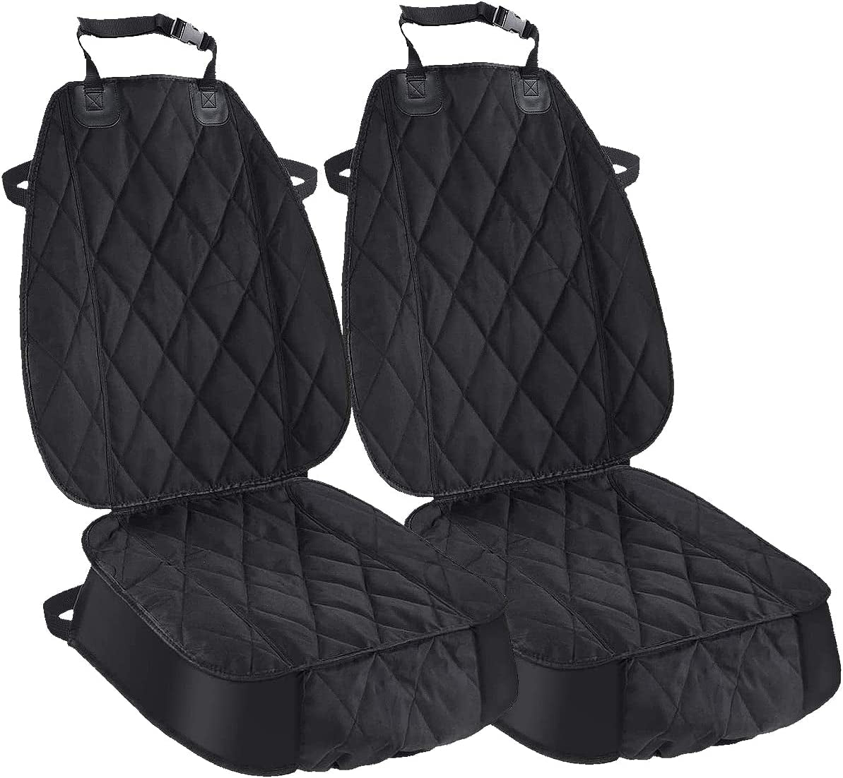 Premium Waterproof Dog Seat Covers for Cars, Trucks & SUVs - Heavy Duty, Nonslip Hammock Style, 2 Pack - Protect Your Vehicle in Style!