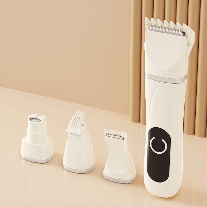 4-in-1 Electric Pet Grooming Kit – Quiet Trimmer, Clippers & Nail Grinder for Dogs & Cats