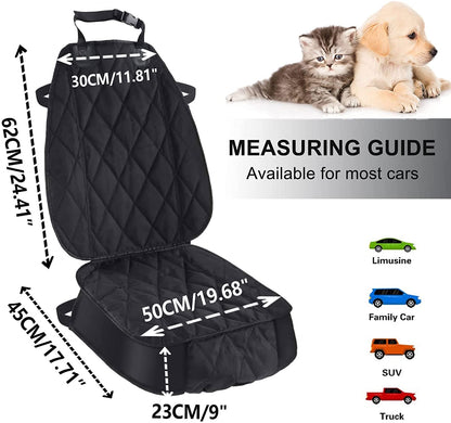 Premium Waterproof Dog Seat Covers for Cars, Trucks & SUVs - Heavy Duty, Nonslip Hammock Style, 2 Pack - Protect Your Vehicle in Style!