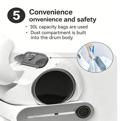 Self-Cleaning Smart Cat Litter Box Revolutionary 65L with Ionic Fragrance and App Control