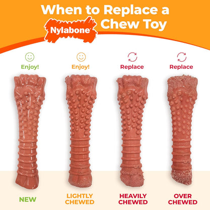 Double Bone Power Chew Toy for Dogs, Dog Toys for Aggressive Chewers, Bacon Flavor, X-Large - 50+ Lbs, 1 Count