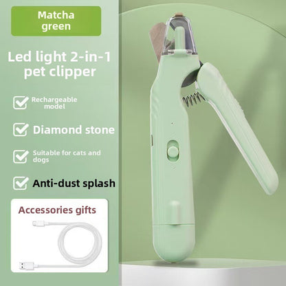4-in-1 Electric Pet Grooming Kit – Quiet Trimmer, Clippers & Nail Grinder for Dogs & Cats